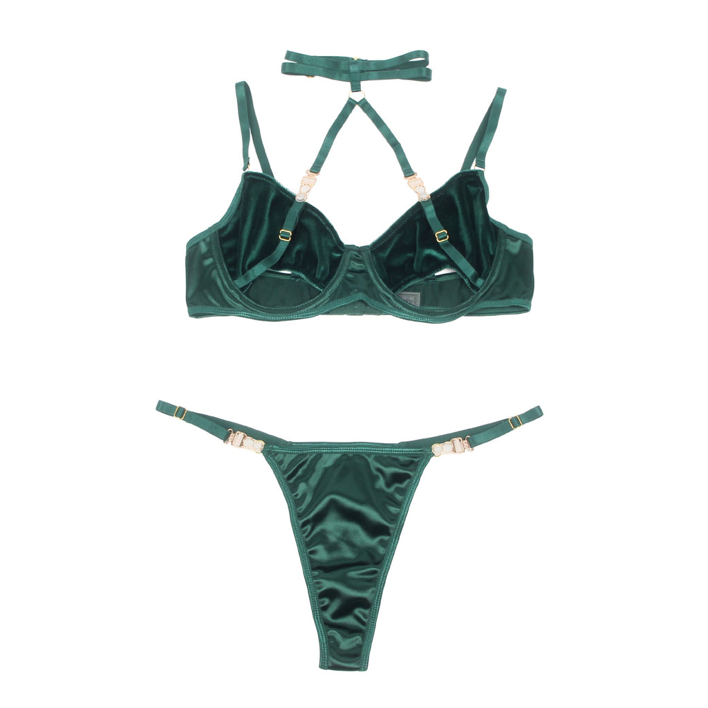 YesX YX873 Hollow Cut Halter Bra Set – Lingerie Sets, view 14 of 15