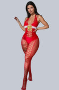YesX YX876 Christmas Fluffy Bodystocking – Bodystocking, view 1 of 12