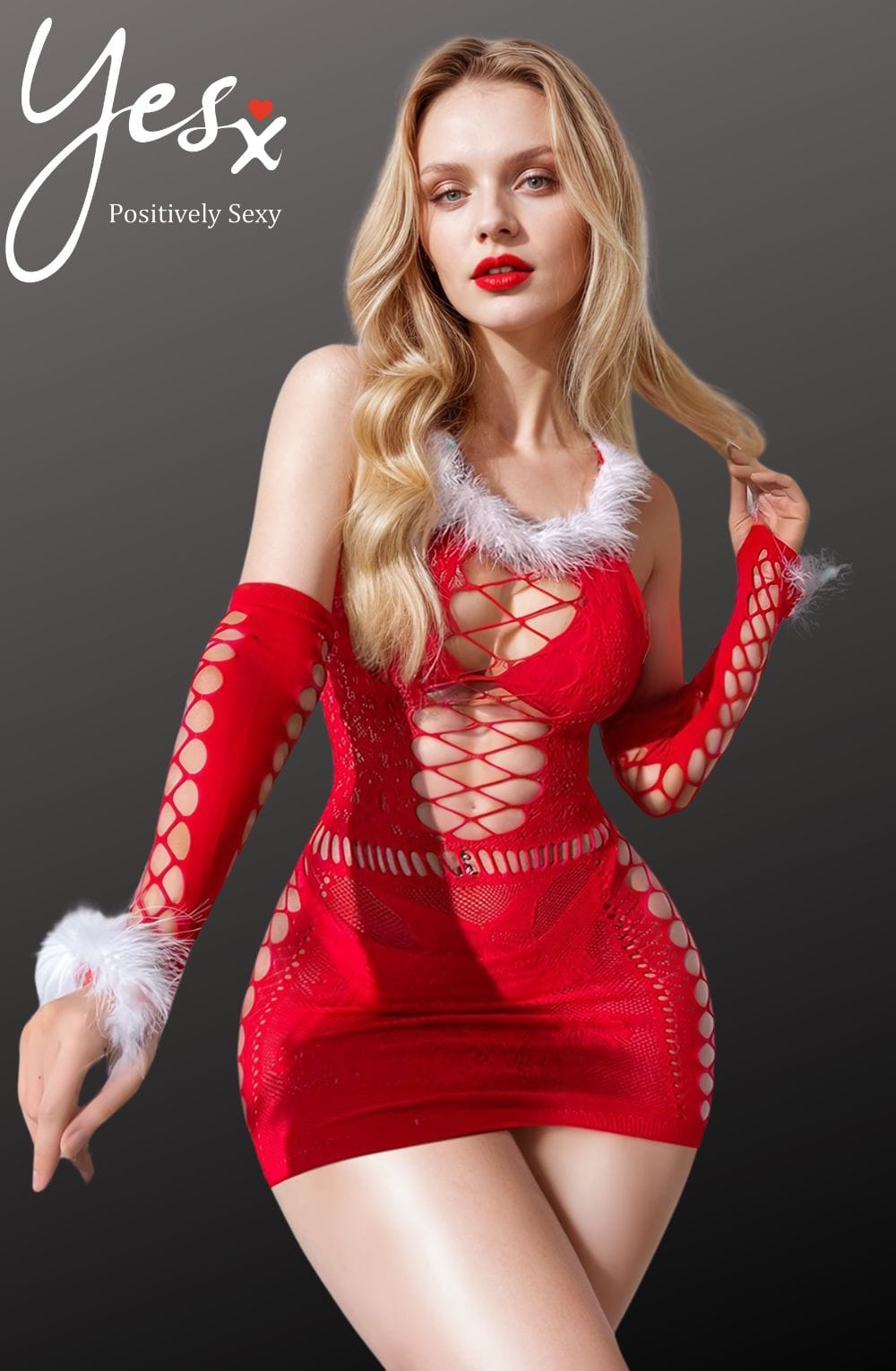 YesX YX877 Christmas Sexy Bodystocking Dress – Bodystocking, view 5 of 12