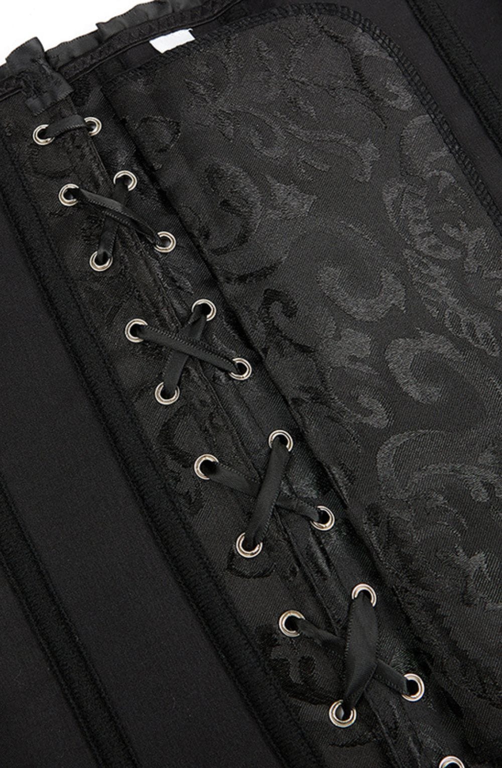 YesX YX886 Stunning Black Borcade Corset Up to 5XL – Corsets, view 4 of 12