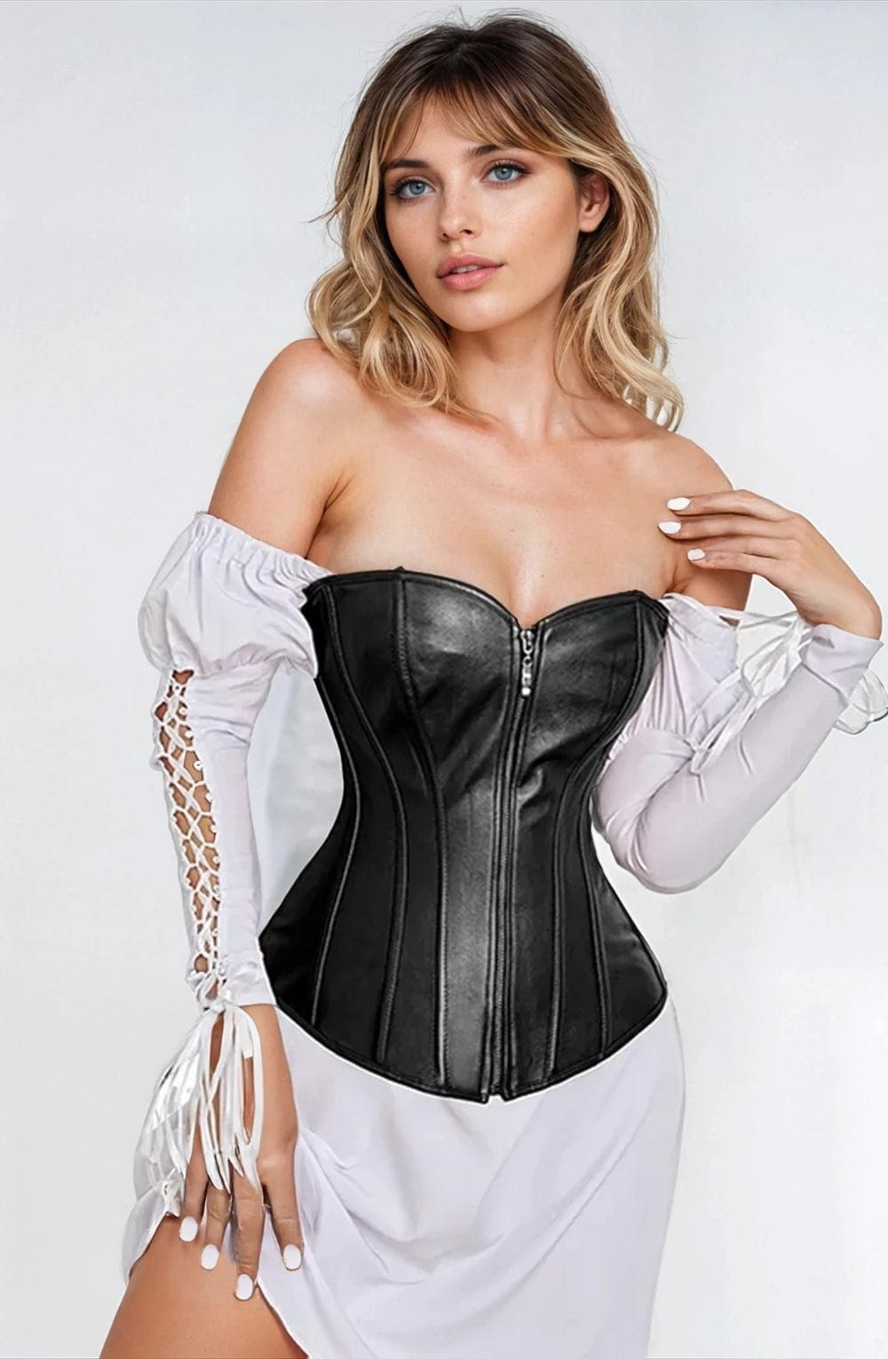 YesX YX888 Stunning Black Corset Up to 4XL – Corsets, view 9 of 13