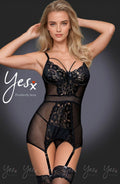 YesX YX955 Black Chemise – Chemises, view 1 of 9
