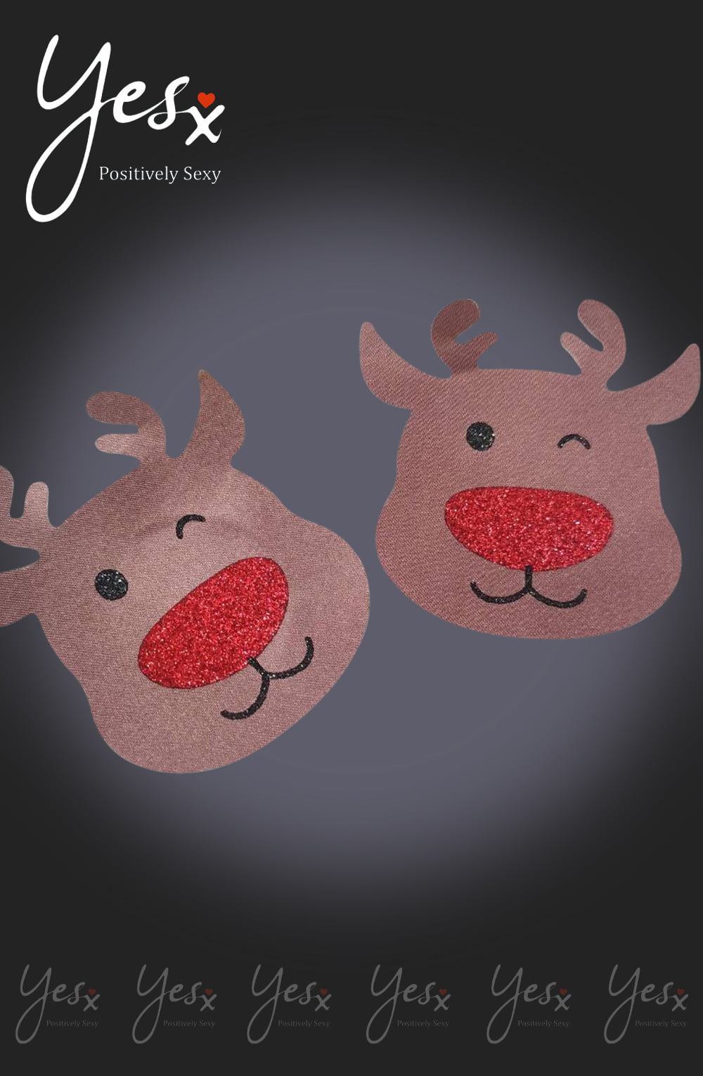 YesX YX960 Brown/Red Reindeer Nipple Covers – Accessories, view 1 of 2