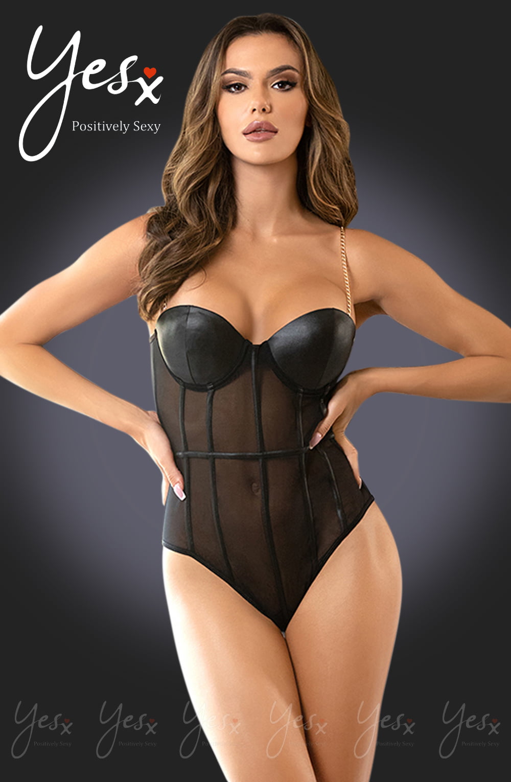 YesX YX988 Bodysuit Black – Bodies, view 9 of 9