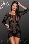 YesX YX816 Black – Bodystocking, view 1 of 7