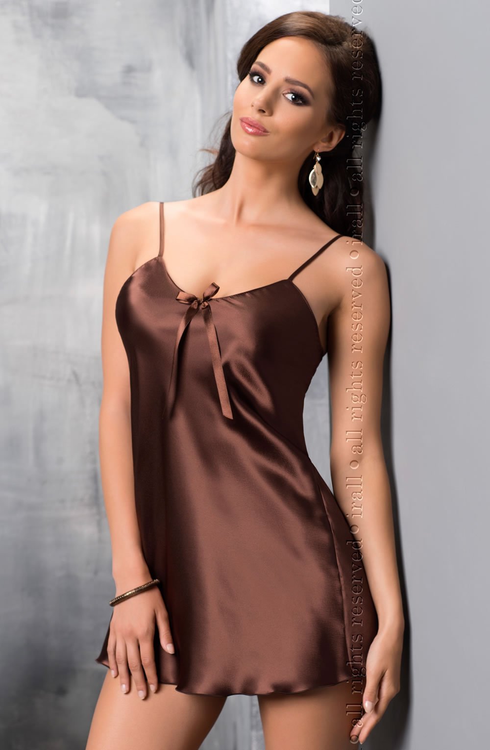 Irall Aria Nightdress Chocolate – Nightwear, view 3 of 3