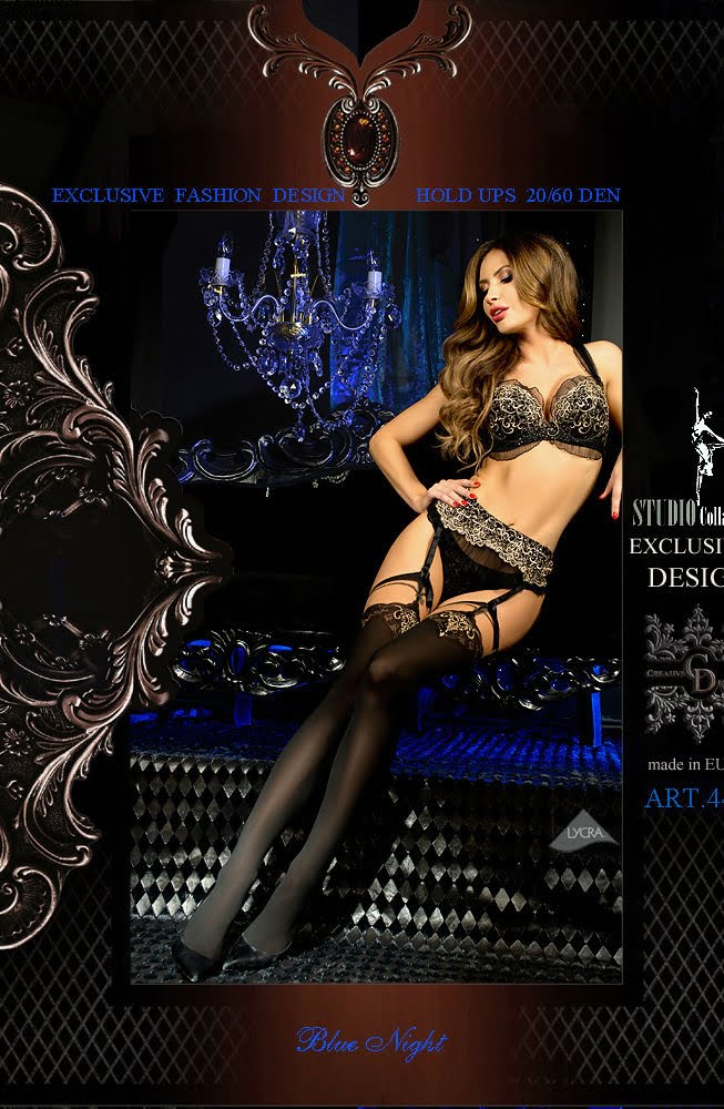 Ballerina 448 Hold Ups Black/Skin – Hosiery, view 4 of 5