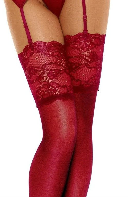 Beauty Night BN6543 Romance Stockings Cherry – Hosiery, view 2 of 4