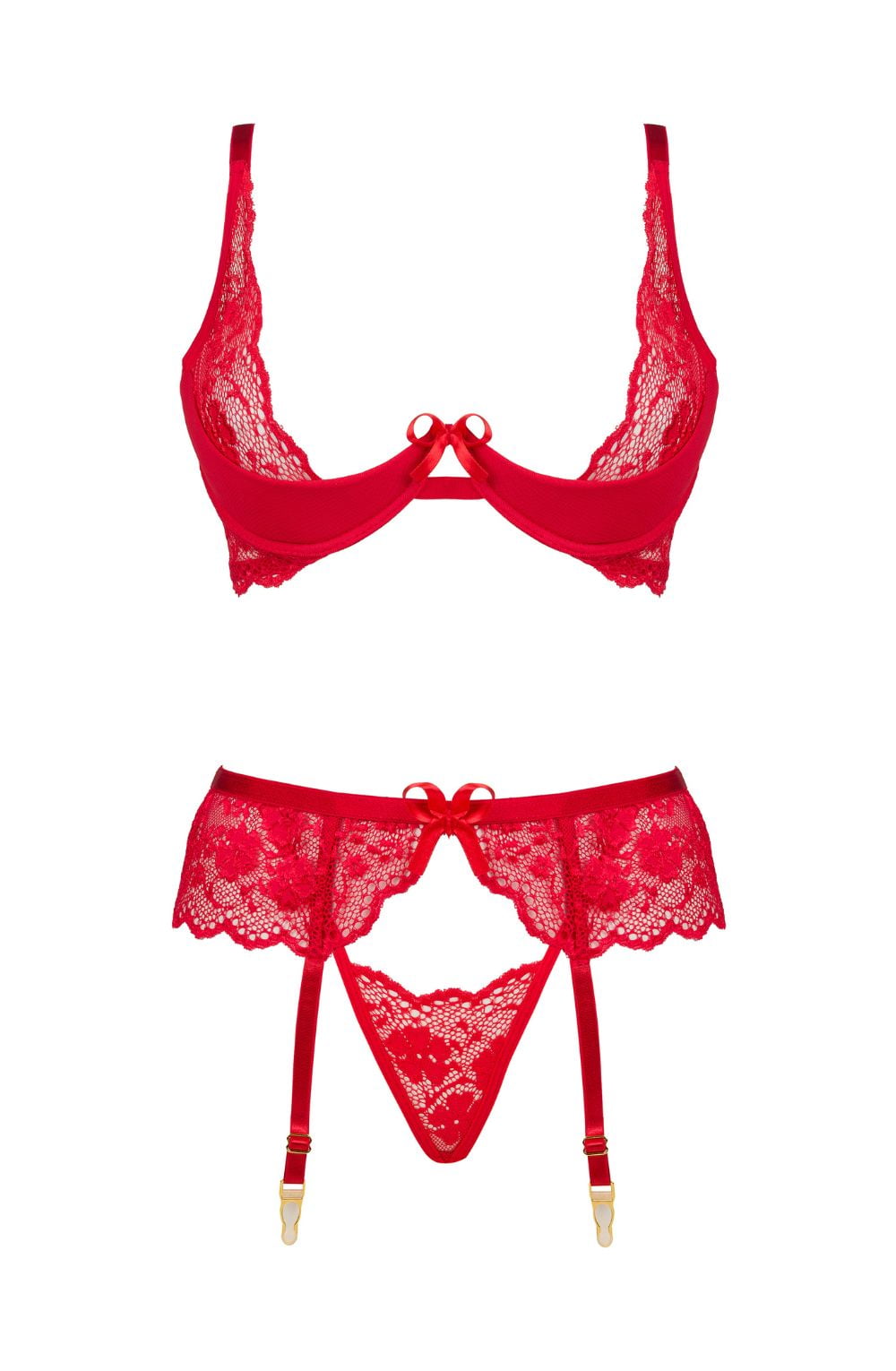 Beauty Night BN6696 Rose Set Red – Lingerie Sets, view 5 of 17