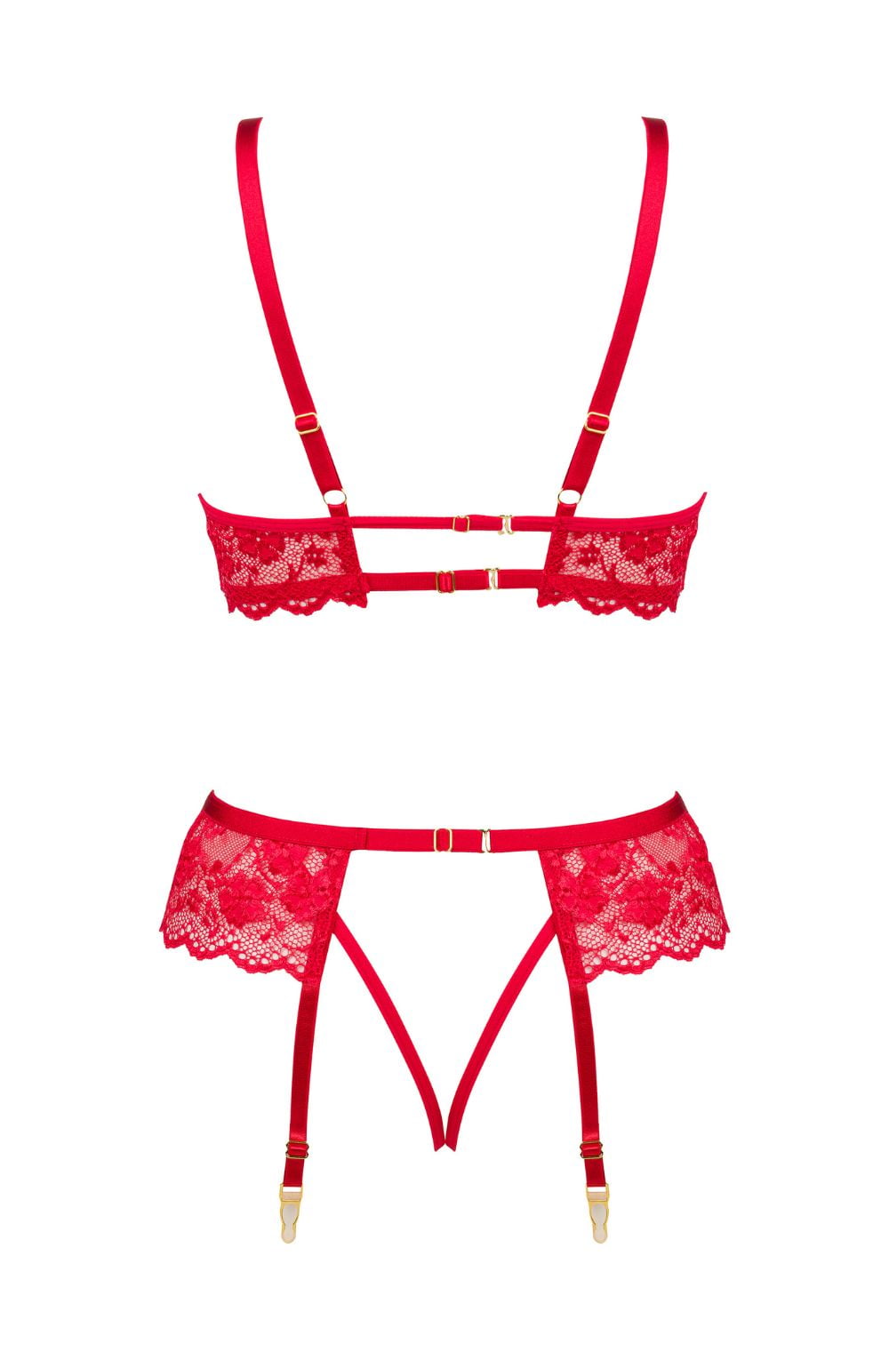 Beauty Night BN6696 Rose Set Red – Lingerie Sets, view 4 of 17
