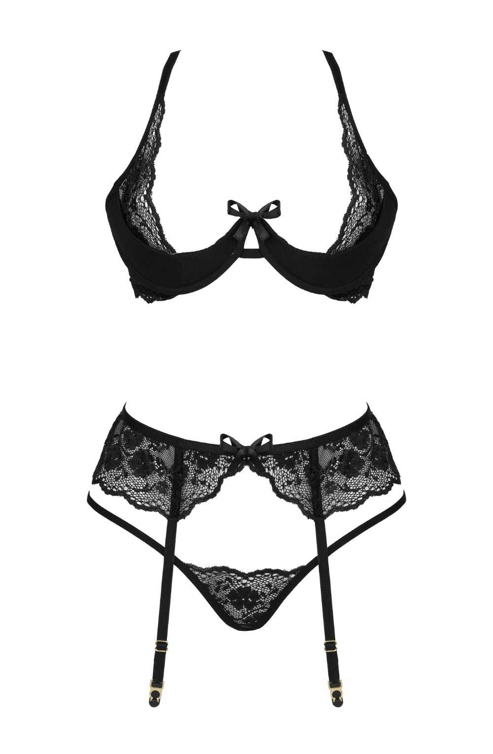 Beauty Night BN6721 Rose Set Black – Lingerie Sets, view 4 of 14