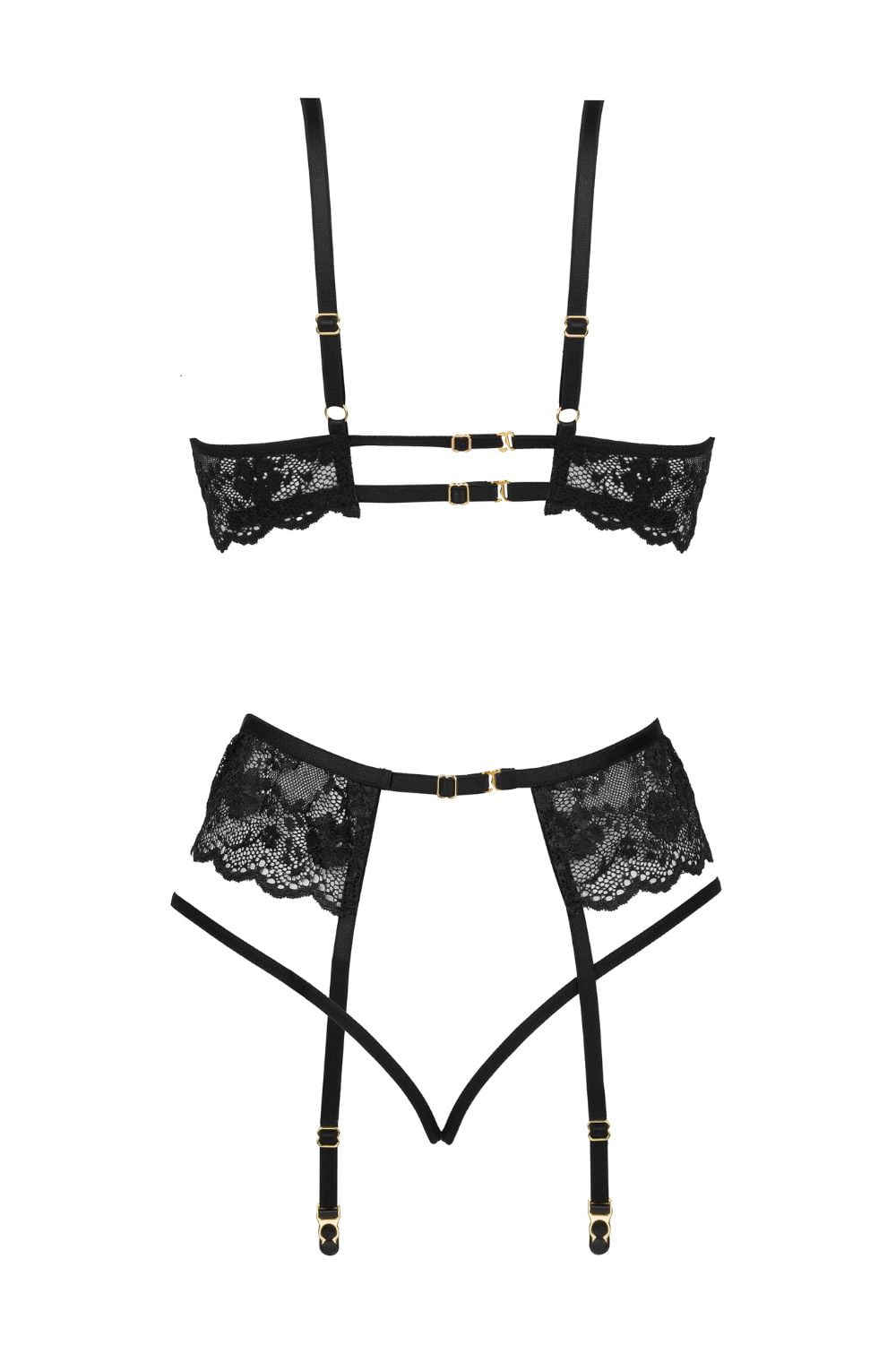Beauty Night BN6721 Rose Set Black – Lingerie Sets, view 3 of 14