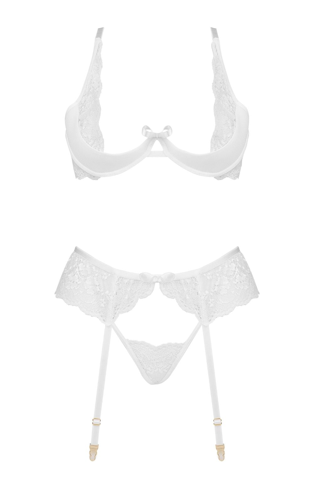 Beauty Night BN6722 Rose Set White – Lingerie Sets, view 5 of 10