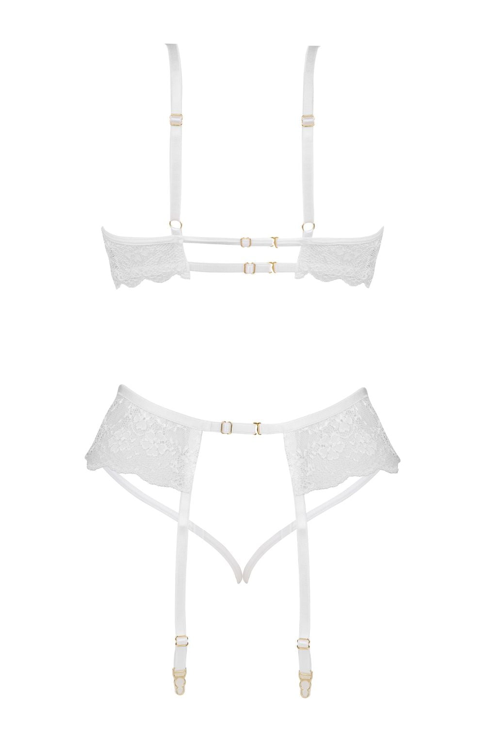 Beauty Night BN6722 Rose Set White – Lingerie Sets, view 4 of 10