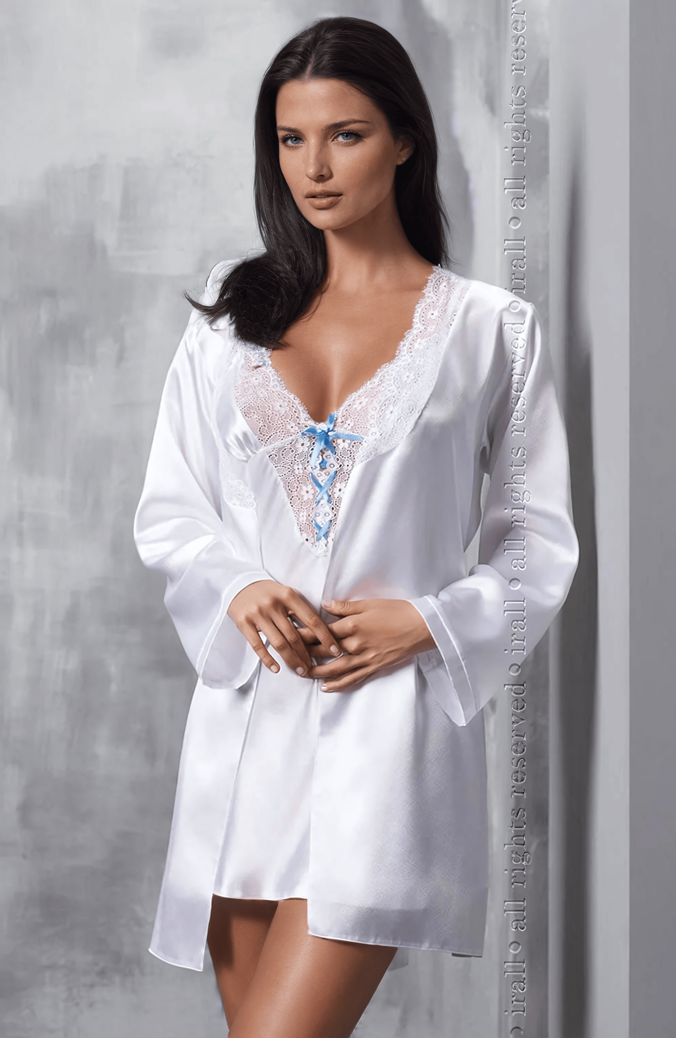 Irall Elsa Dressing Gown White – Nightwear