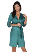 Irall Emerald Dressing Gown Green – Nightwear, view 1 of 5