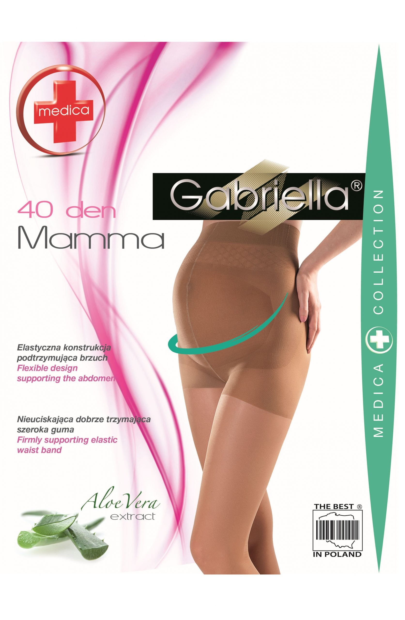 Gabriella Classic Mamma 40 Tights Beige – Hosiery, view 2 of 2