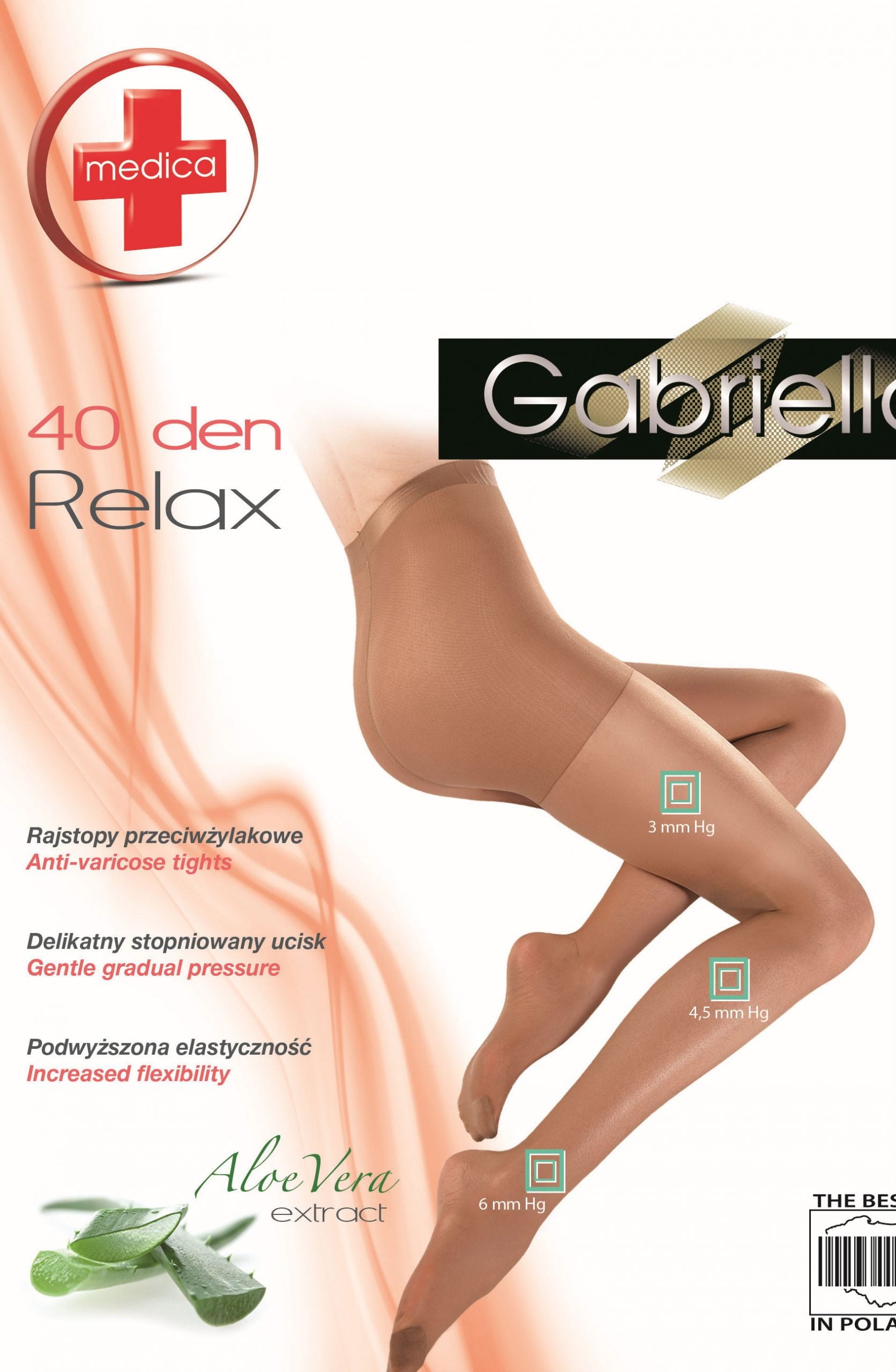 Gabriella Classic Medica Relax 111 Tights Gazela Beige – Shapewear, view 3 of 4