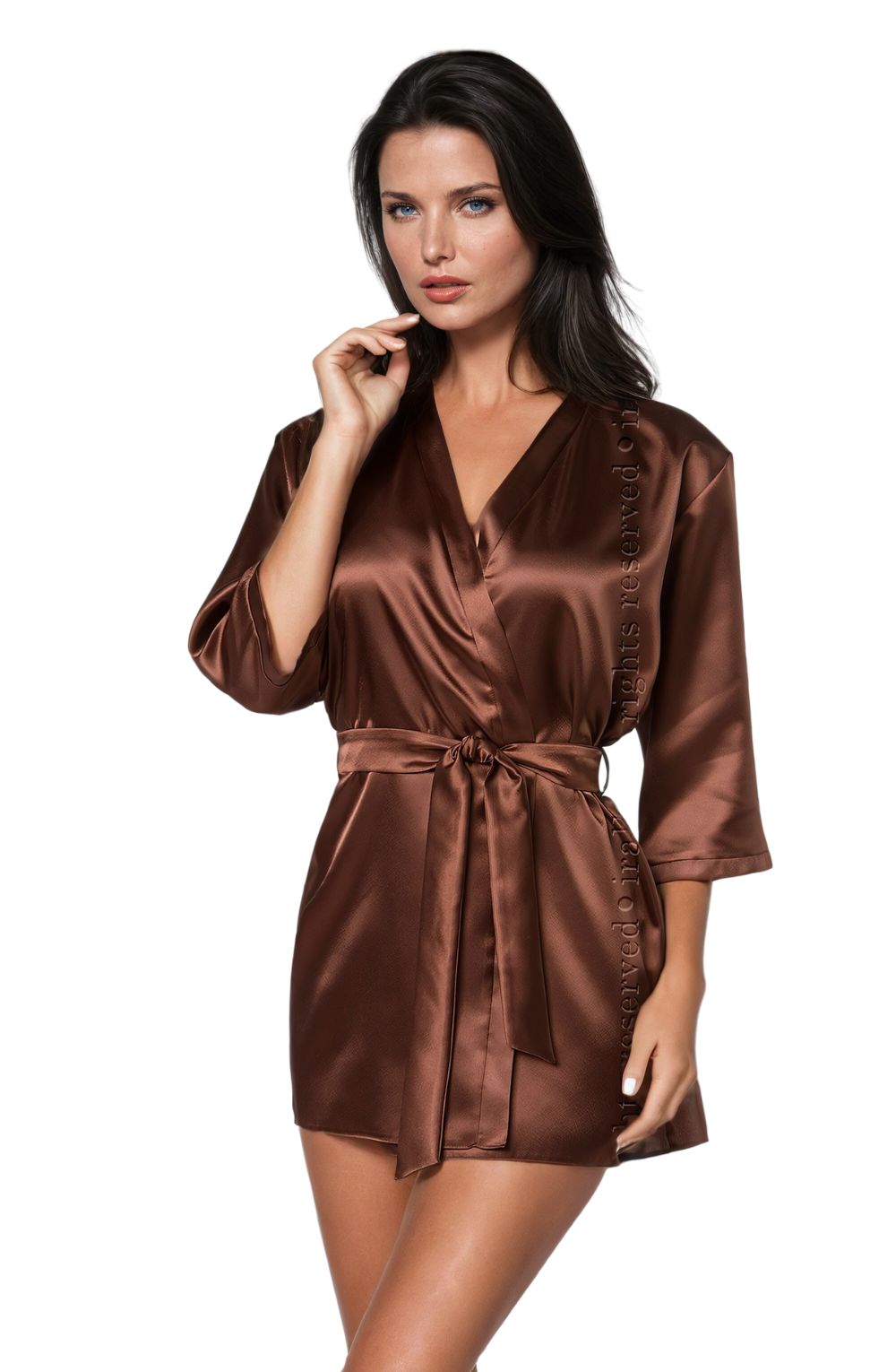 Irall Aria Dressing Gown Chocolate – Nightwear, view 1 of 3