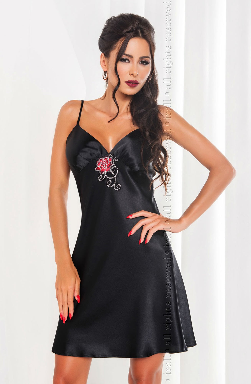 Irall Dakota Nightdress Black – Nightwear, view 6 of 6