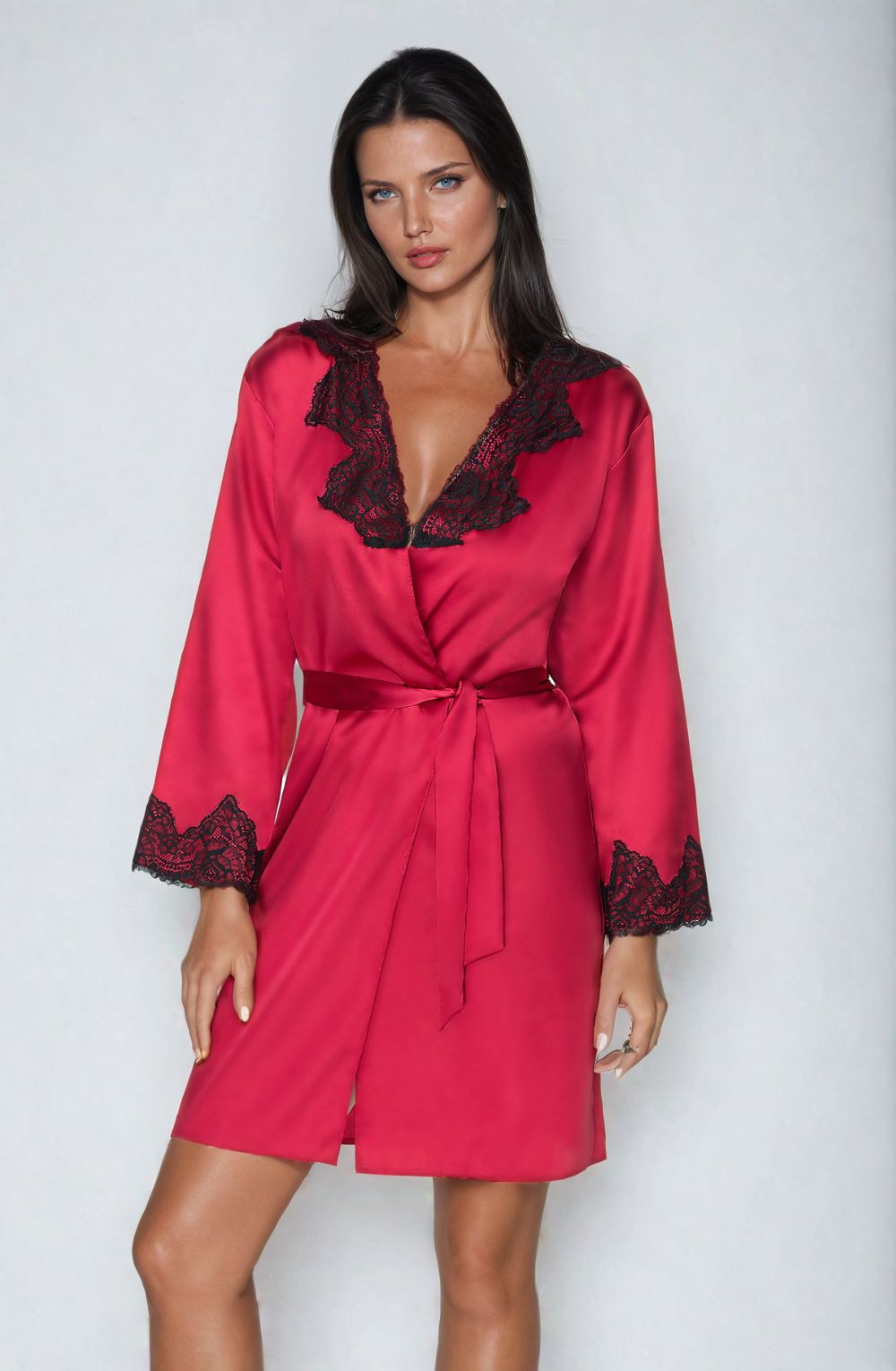 Irall Juniper Burgundy Dressing Gown – Nightwear, view 4 of 5
