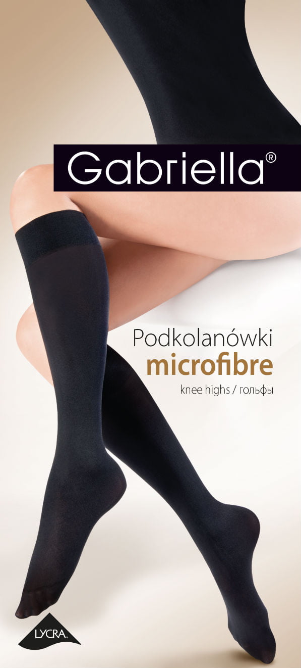 Gabriella Microfibre 501 Knee Highs Grafit – Hosiery, view 2 of 3