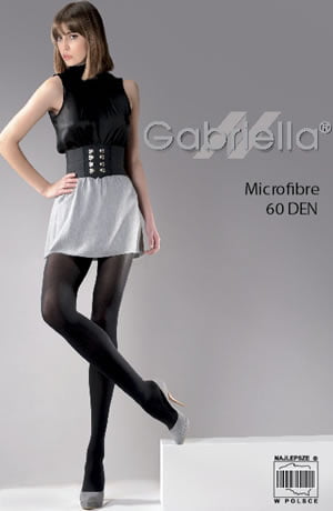 Gabriella Classic Microfibre 60 Tights Black – Hosiery, view 2 of 2
