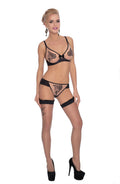 Roza Mehendi Soft Cup Bra Black – Lingerie Sets, view 1 of 5