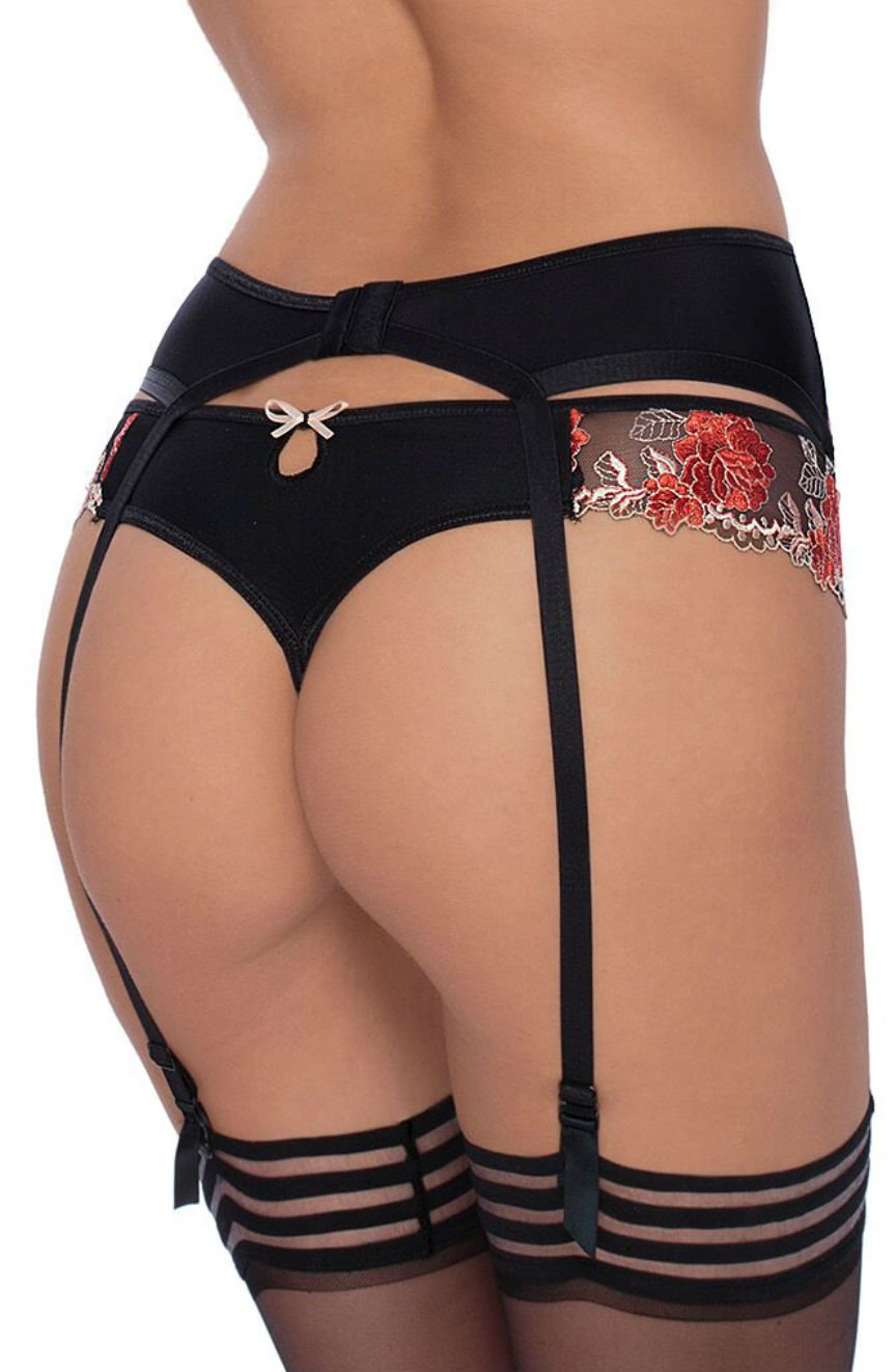 Roza Natali Black Susp Belt – Lingerie Sets, view 2 of 4