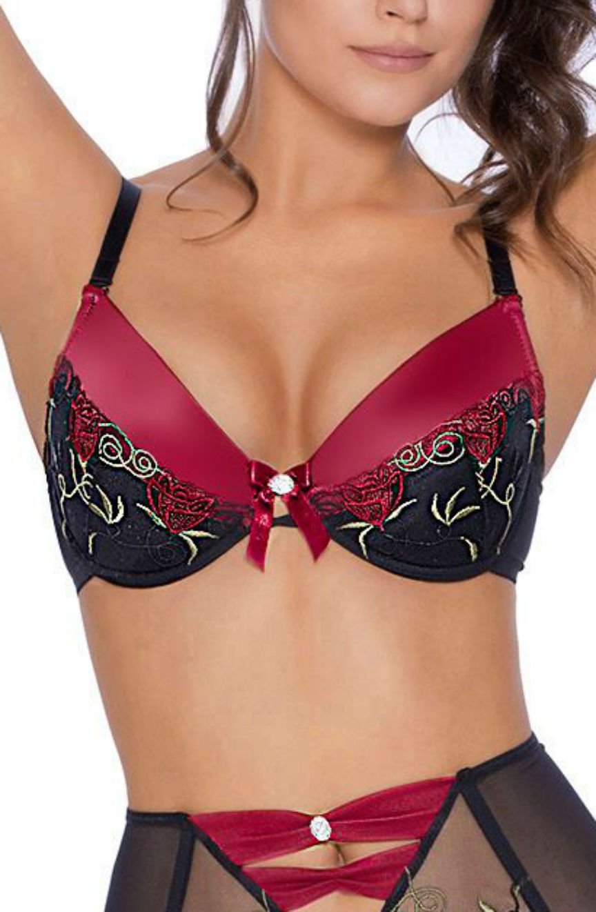 Roza Rufina Push Up Bra Black – Lingerie Sets, view 2 of 7