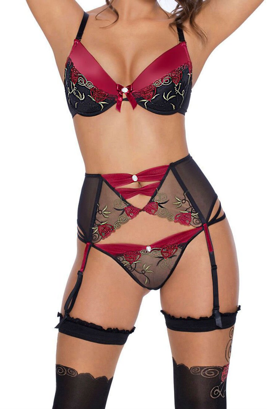 Roza Rufina Push Up Bra Black – Lingerie Sets, view 3 of 7