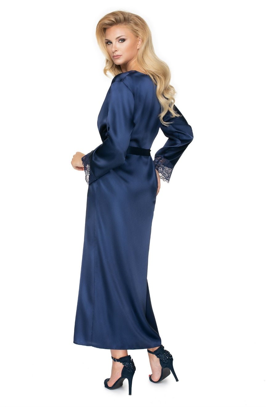 Irall Yoko Dressing Gown Navy Blue – Nightwear, view 2 of 5