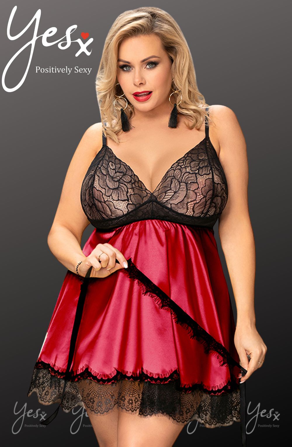 YesX YX832Q Babydoll & Blindfold – Babydolls, view 9 of 9