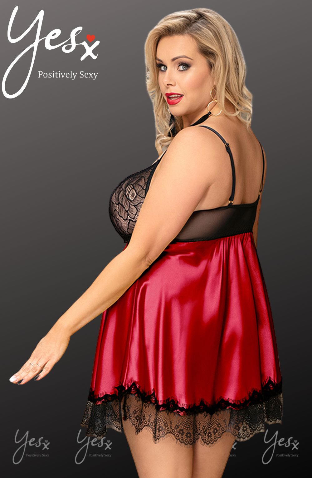 YesX YX832Q Babydoll & Blindfold – Babydolls, view 2 of 9