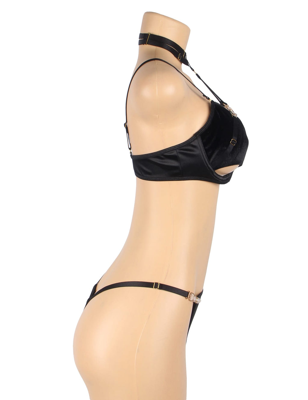 YesX YX871Q Hollow Cut Halter Bra Set – Lingerie Sets, view 9 of 15