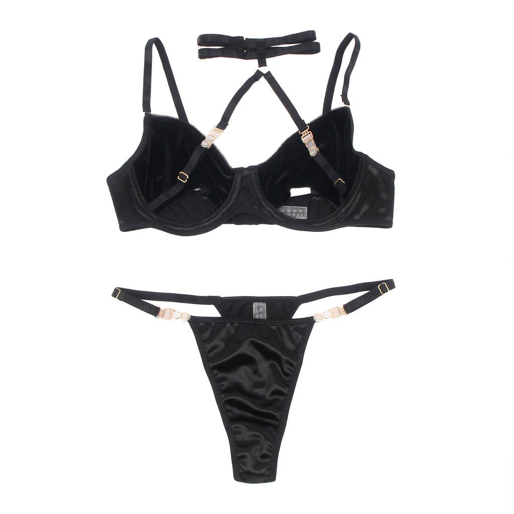 YesX YX871 Hollow Cut Halter Bra Set – Lingerie Sets, view 13 of 18
